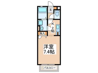 グランディール大下【2階】の間取り