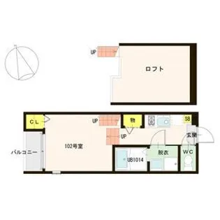 RETINA太子堂I【1階】の間取り