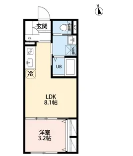 Iden OAK【3階】の間取り