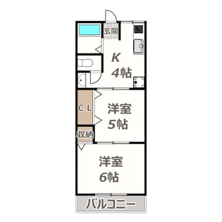 メゾンドエフシー【2階】の間取り