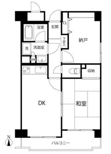 新横浜ガーデンコートBサイド【1階】の間取り