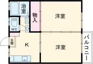 ISOMOTOハイツ【2階】の間取り