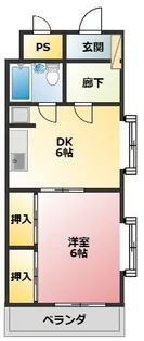 ハイツ大宮【2階】の間取り