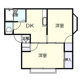 小林ハイツA【1階】の間取り