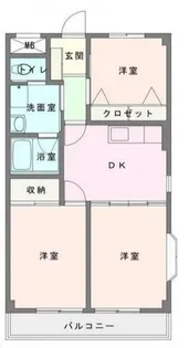 グリーンパレスケント【1階】の間取り