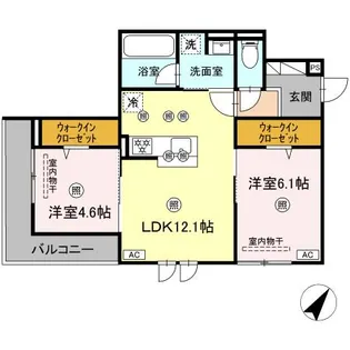 Campanella 中山南【3階】の間取り