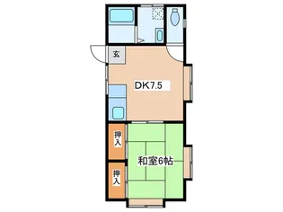 ハナマリーナ逗子【2階】の間取り