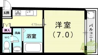 ハイツ重塚II【2階】の間取り