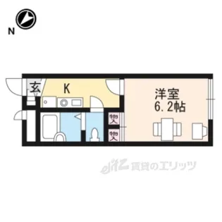 レオパレスシャンテ高宮【1階】の間取り