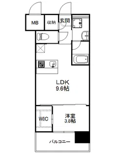 ALFACIO De Clave【9階】の間取り