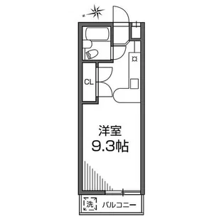 ベイコート【1階】の間取り