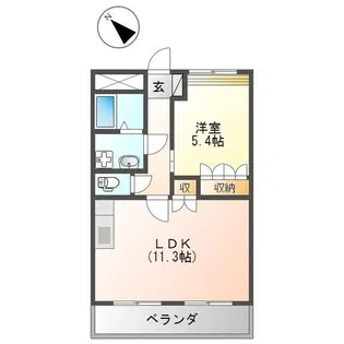 カトレア【2階】の間取り