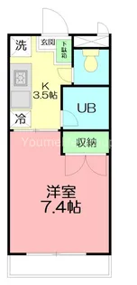 プロスペリティ旭湘南【1階】の間取り