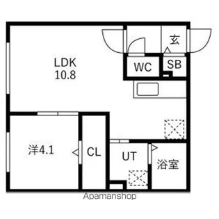 仮)発寒2ー3MS【4階】の間取り