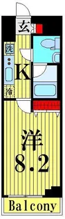AZEST梅島【4階】の間取り