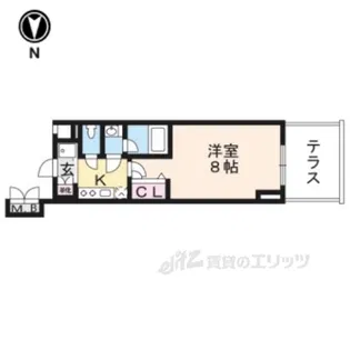 ヴィラ岡崎神宮【1階】の間取り