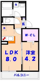 メゾン ド フォレスト【3階】の間取り