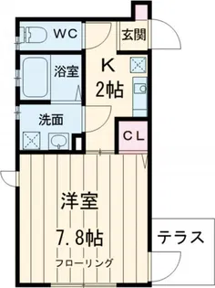キャトルメゾン【1階】の間取り