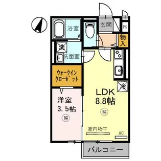 バレイリバー【2階】の間取り