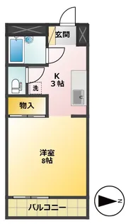 サンクレール玉川【1階】の間取り