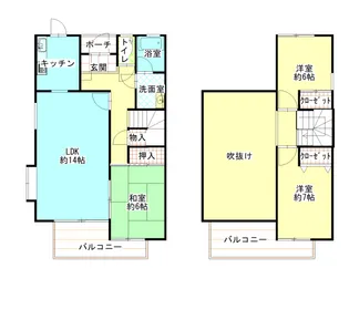 広島県福山市手城町1【一戸建】の間取り