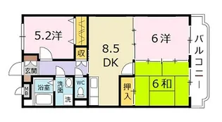 広島県広島市安佐北区深川5【マンション】の間取り