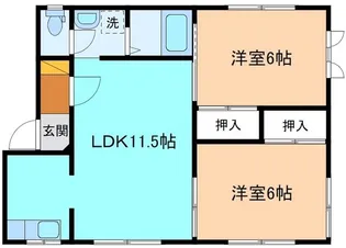 フレグランス富樫【1階】の間取り