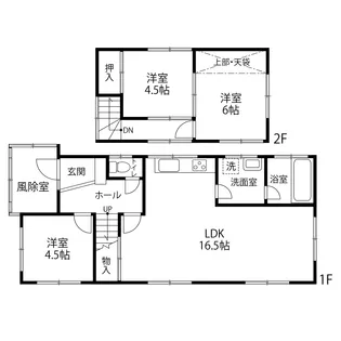 石川県河北郡津幡町字太田【一戸建】の間取り