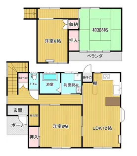 山形県山形市小立3【一戸建】の間取り