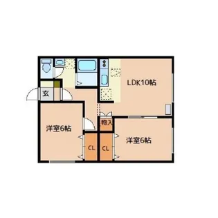 エーコーラフォーレA【2階】の間取り