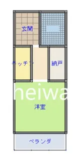 コーポあかぼりA【1階】の間取り