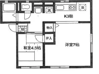 埼玉県さいたま市大宮区北袋町2【アパート】の間取り
