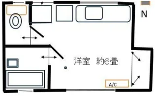 東京都立川市砂川町7【アパート】の間取り