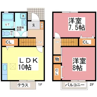 福井県福井市西谷1【一戸建】の間取り