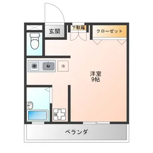 ベルアート【3階】の間取り