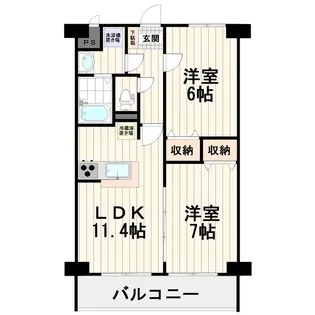 茨城県つくば市松代3【マンション】の間取り