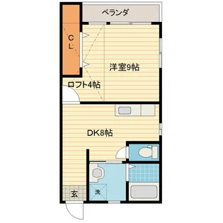 富山県富山市向新庄町7【アパート】の間取り