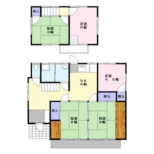 福岡県久留米市野中町【一戸建】の間取り