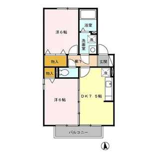 Horinouchi・パーク・フィールド B【2階】の間取り