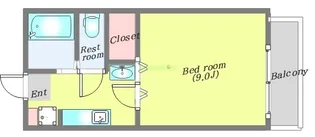 1Kの間取り画像