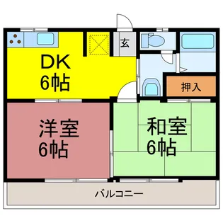 カーサ長谷町【2階】の間取り