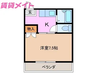 ロイヤル川原町【2階】の間取り