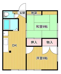 グリーンハウス【2階】の間取り