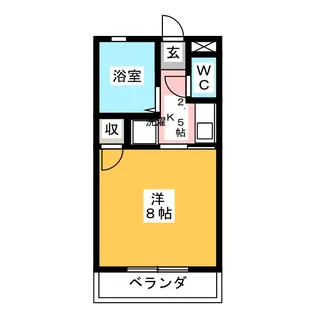 1Kの間取り画像