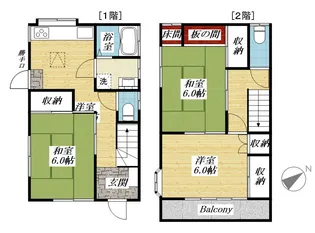 東京都日野市東豊田3【一戸建】の間取り