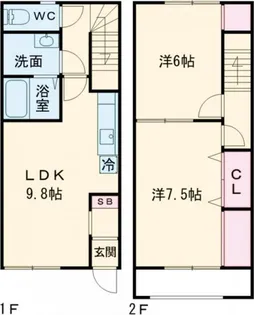 茨城県土浦市神立町【一戸建】の間取り