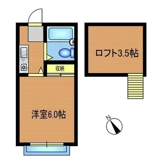 清瀬ブルーハイム【1階】の間取り