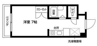 カレッジインエバグリーン【1階】の間取り
