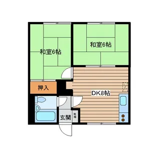 香登マンション【2階】の間取り