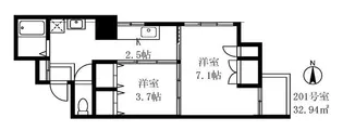 ル・パサージュ【2階】の間取り